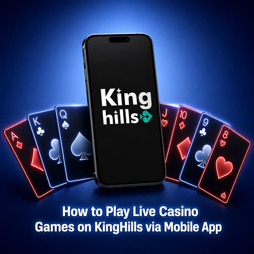 Guide to playing live casino games on the KingHills mobile app for iOS and Android devices