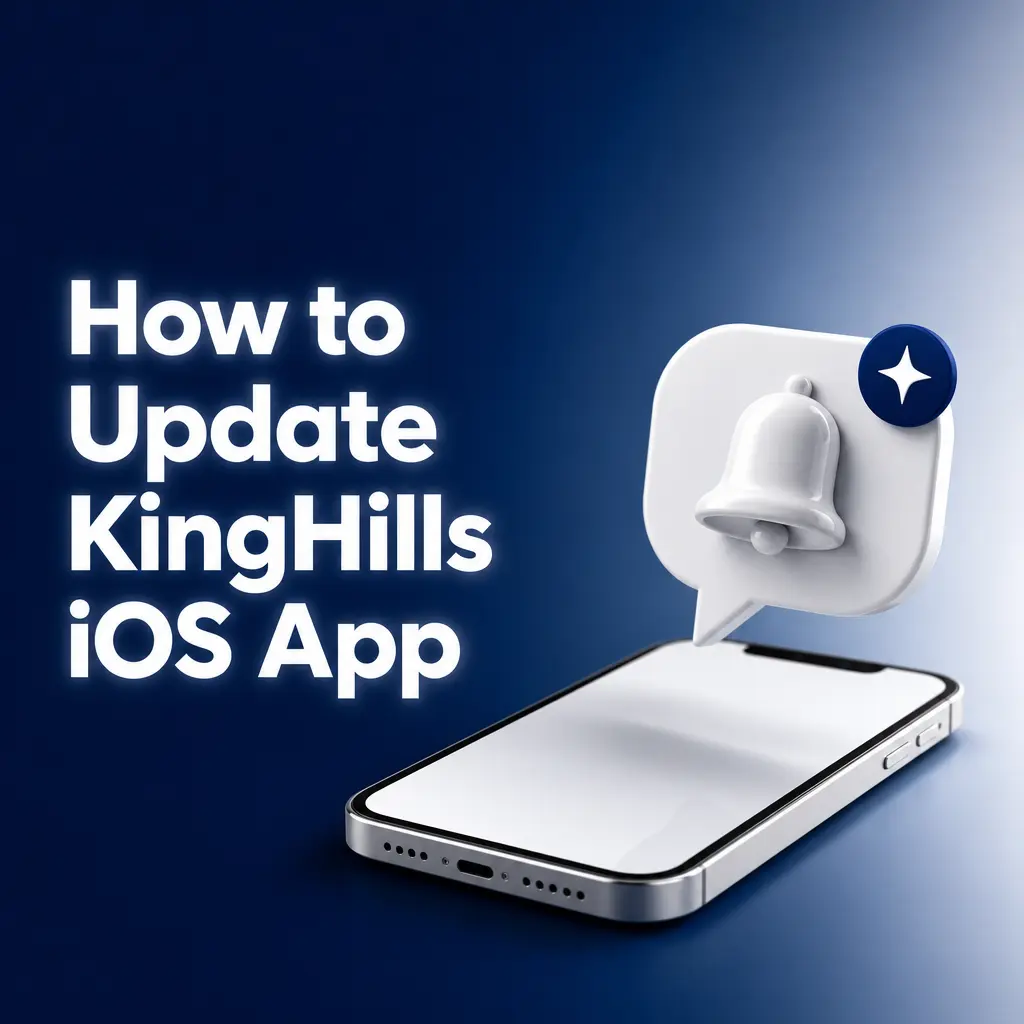 Steps to manually update the KingHills iOS web app for faster loading and improved data protection