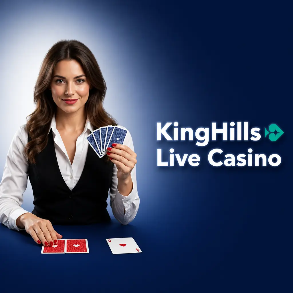 KingHills Live Casino featuring Evolution-powered tables with real dealers for roulette, blackjack and game shows like Crazy Time and Lightning Roulette.
