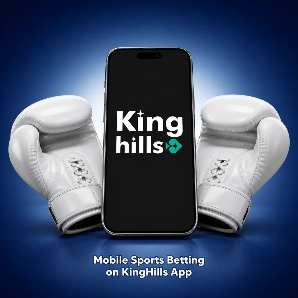 Mobile sports betting on the KingHills app showing live odds, Bet Builder, and Cash Out across football, tennis, and more.