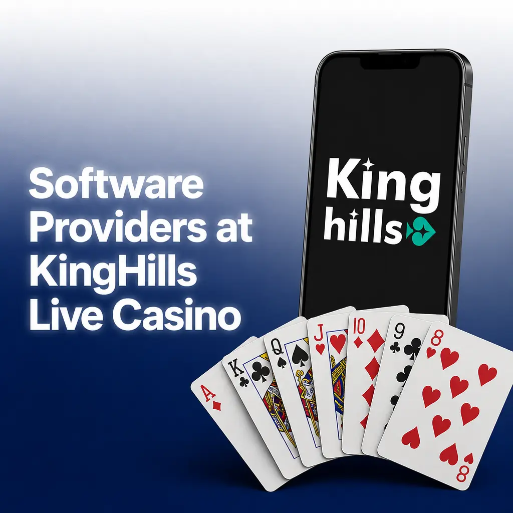 KingHills live casino software providers: Evolution, Pragmatic Play Live, Ezugi, Authentic Gaming, Vivo Gaming, and Lucky Streak studios.