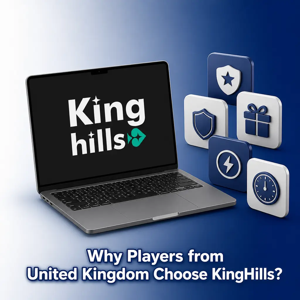 KingHills casino UK: fast payments, 4,000+ games, tiered welcome bonus, GBP accounts and 24/7 live chat support.
